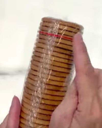 Truco del precinto de los paquetes de galletas
